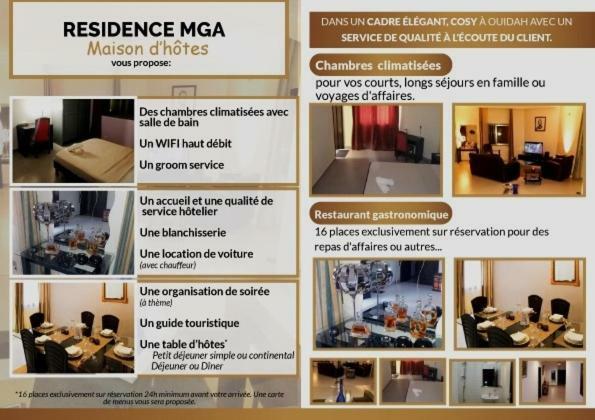 Residence Mga Hotel Ouidah Экстерьер фото